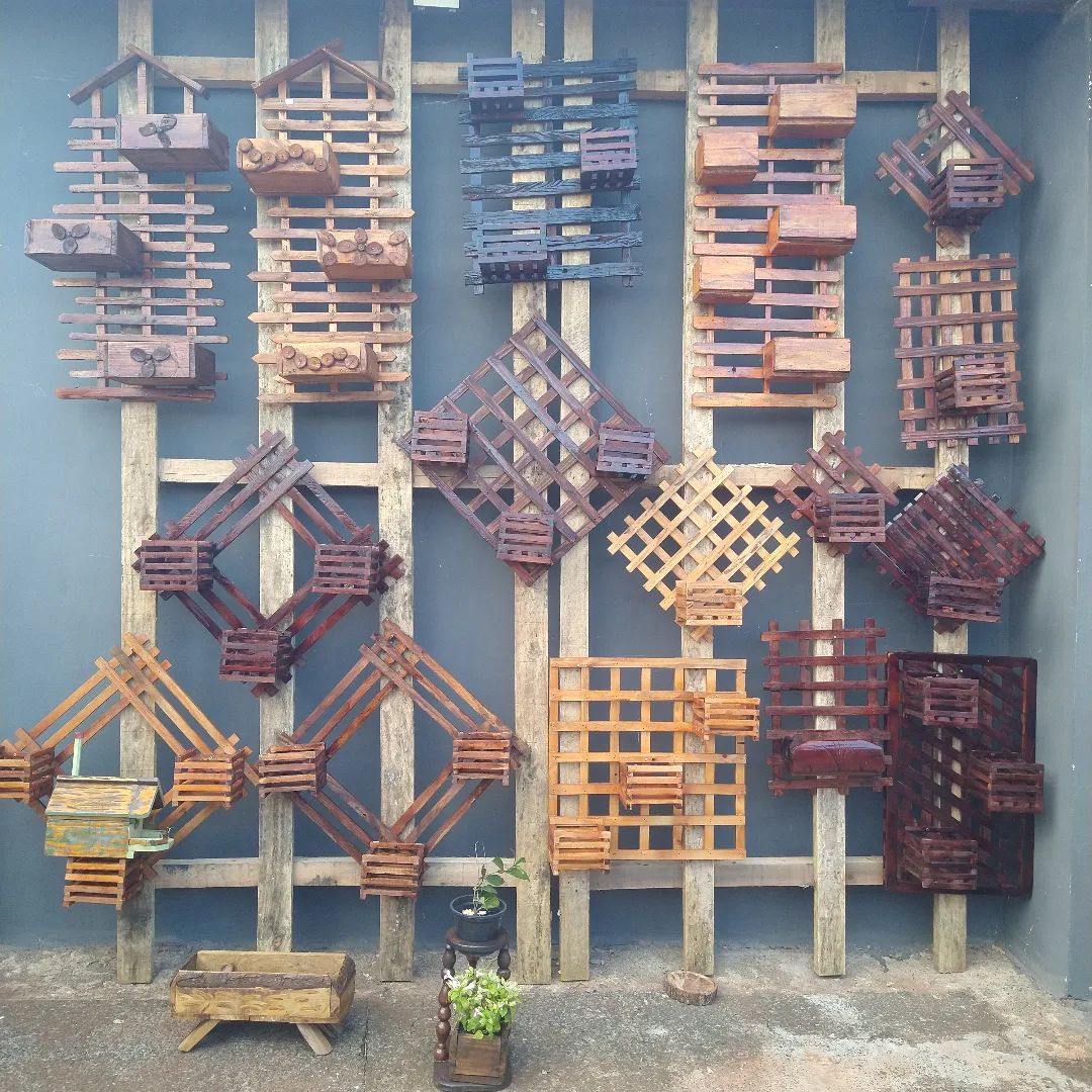 painel 1 com 5 cachepô