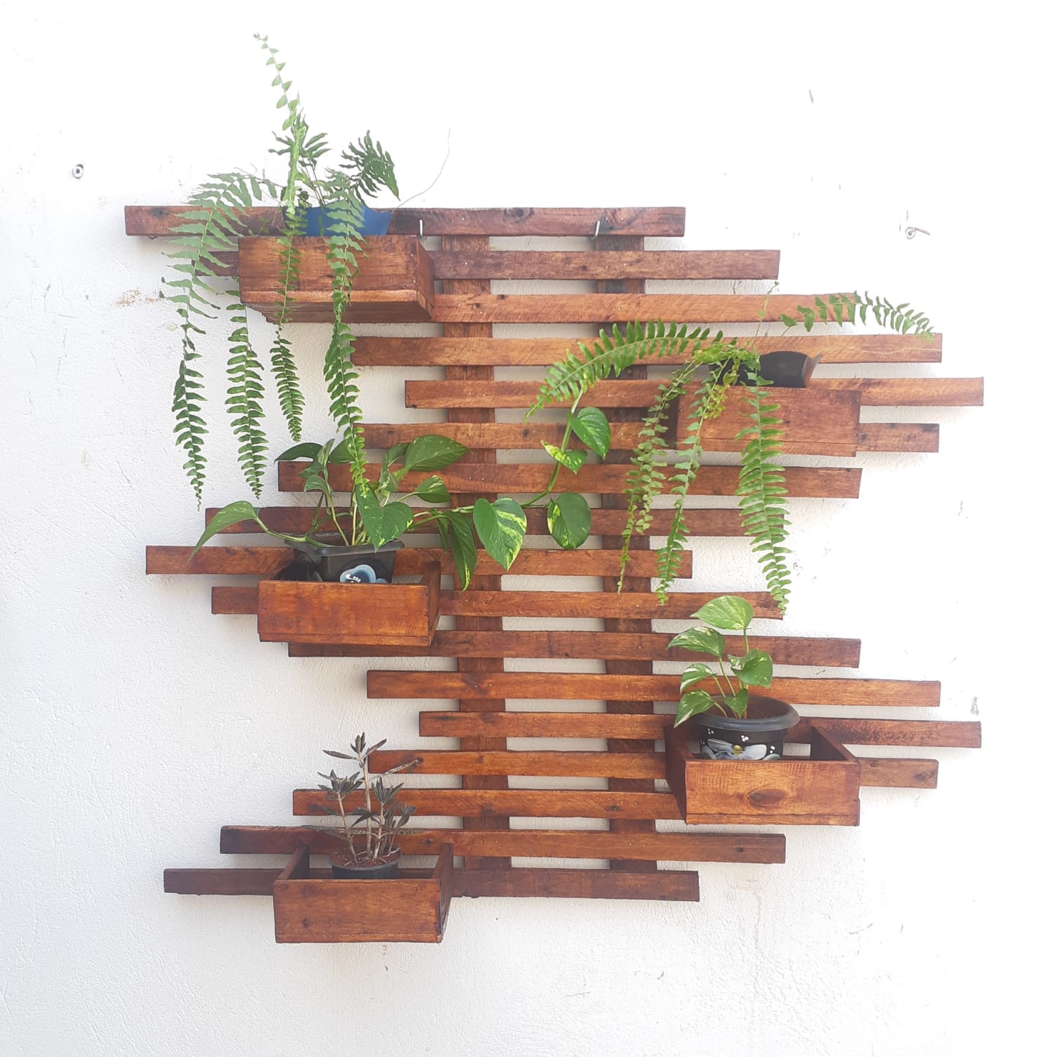 painel 1 com 5 cachepô