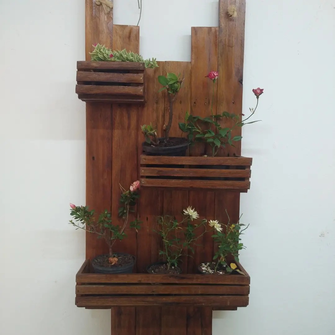 painel 2 com 3 cachepô