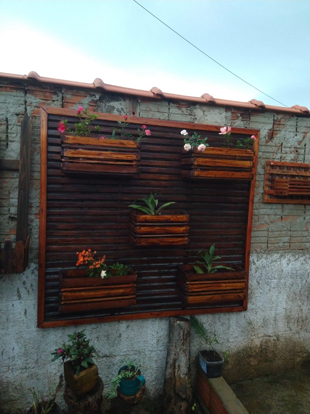 painel 1 com 5 cachepô